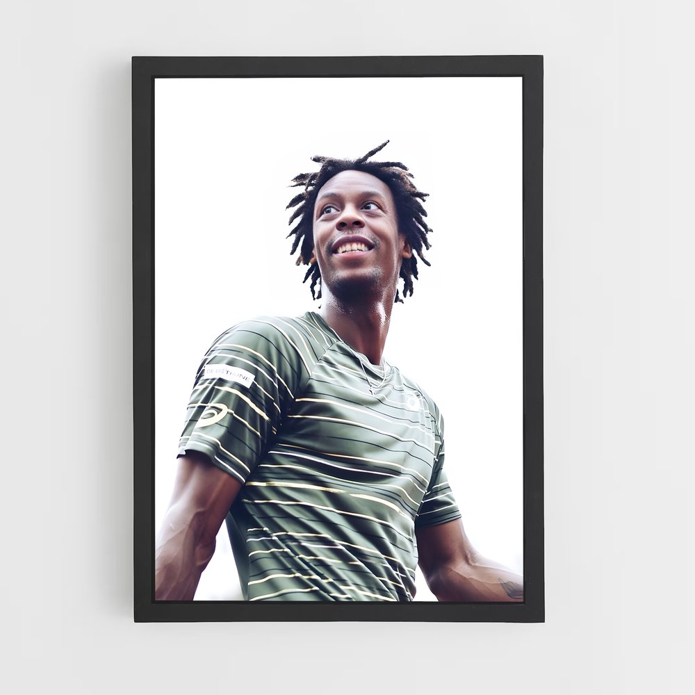 Poster Le Champion aux Dreads – affiche Tennis (vue 2)